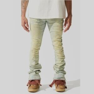 Serenede Men's Vintage Blue TRA-3 Tierra Stacked Jeans Size 30